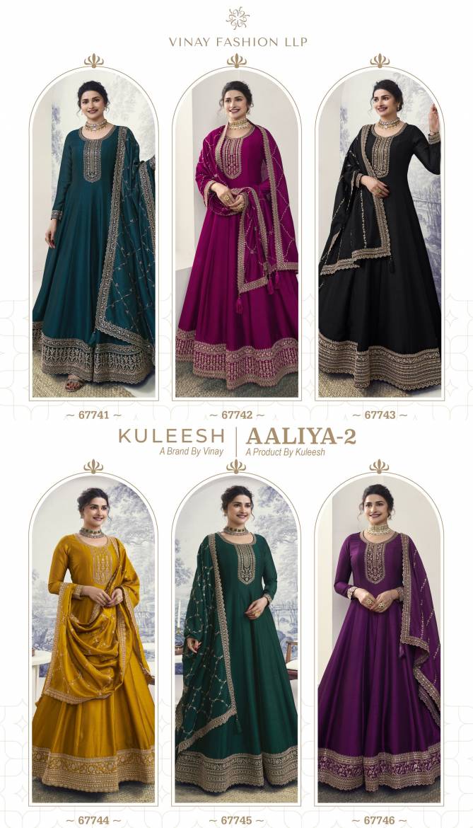Aaliya 2 By Vinay Kuleesh Georgette Anarkali Wedding Salwar Suits Wholesale Shop In Surat
